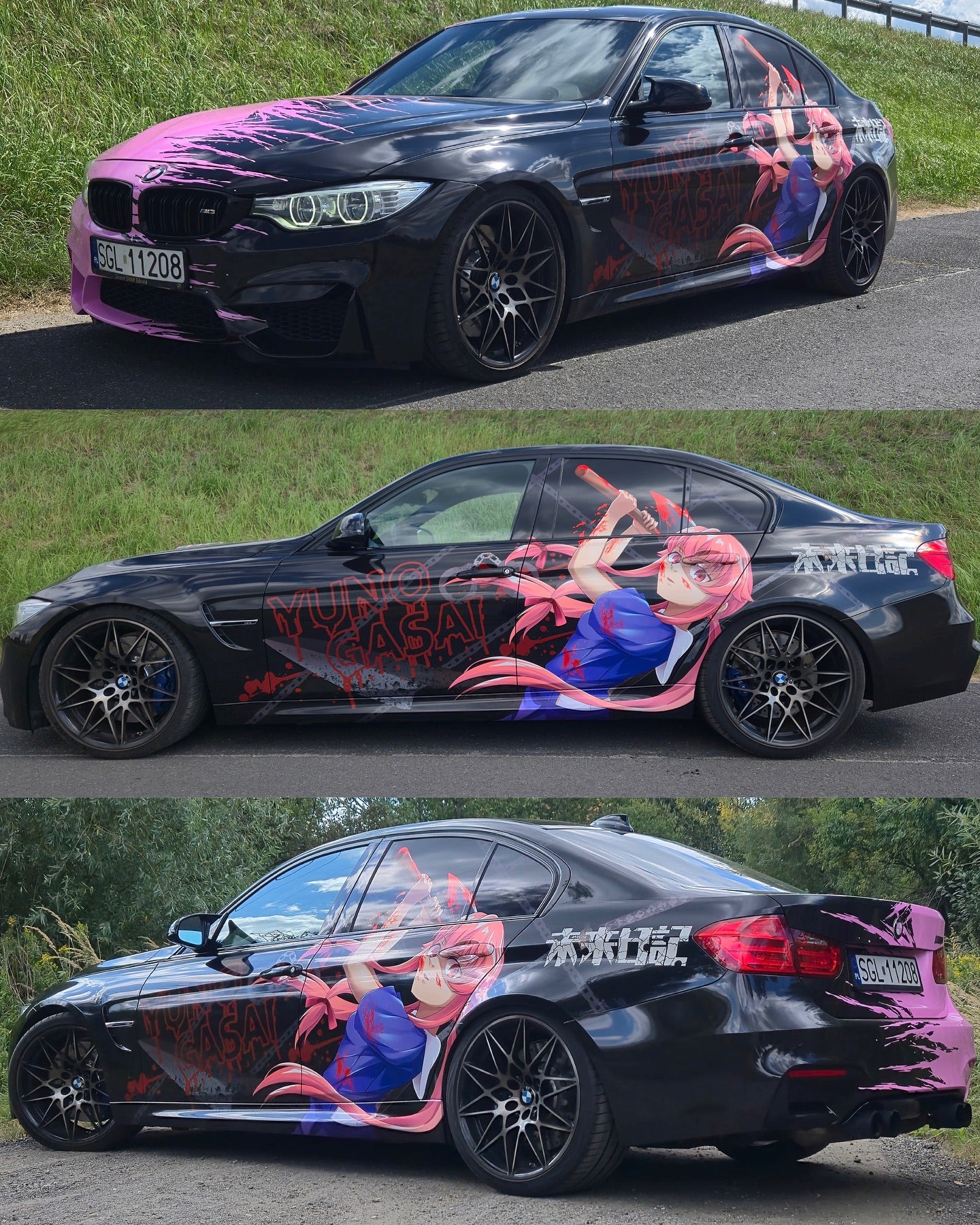 ALUKOVINYL Itasha Anime Custom Design Car Wrap