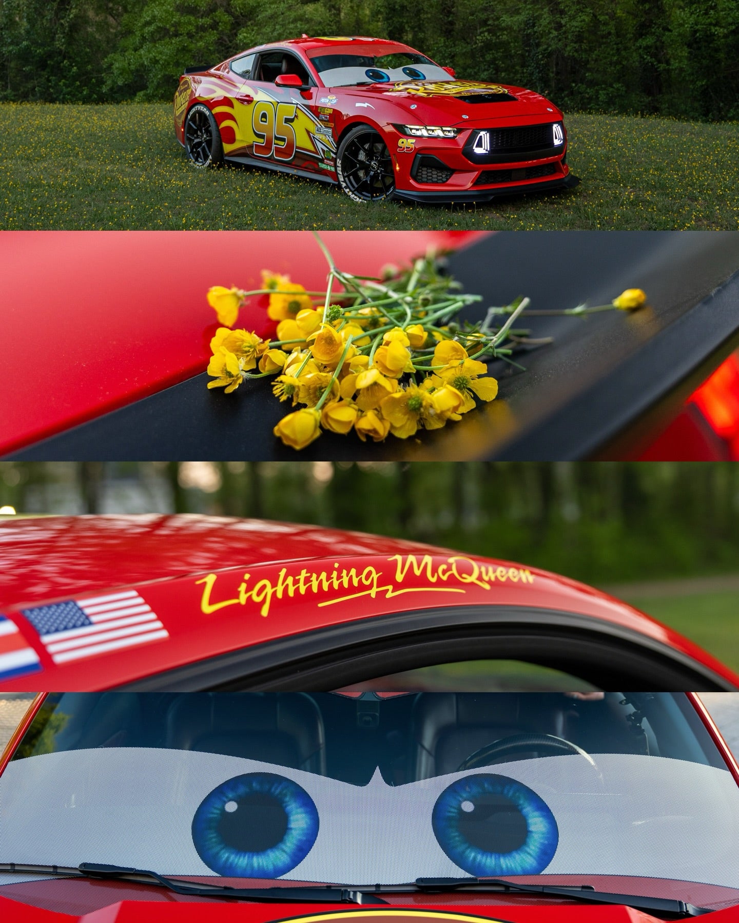 ALUKOVINYL Livery Lightning McQueen Custom Vinyl Wrap