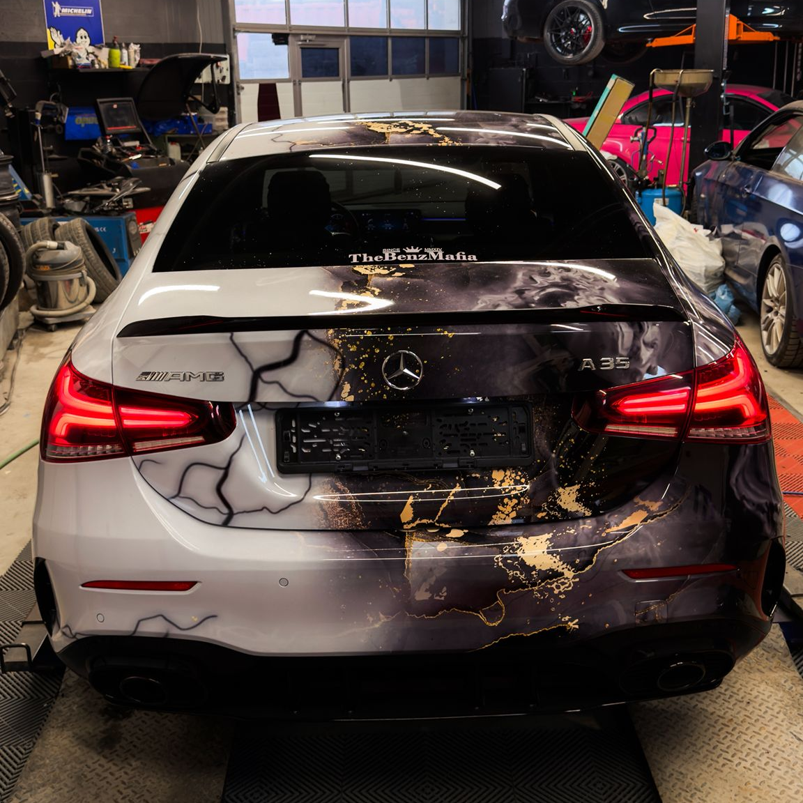 ALUKOVINYL Marble Print Vinyl Wrap Film Custom Car Wrap