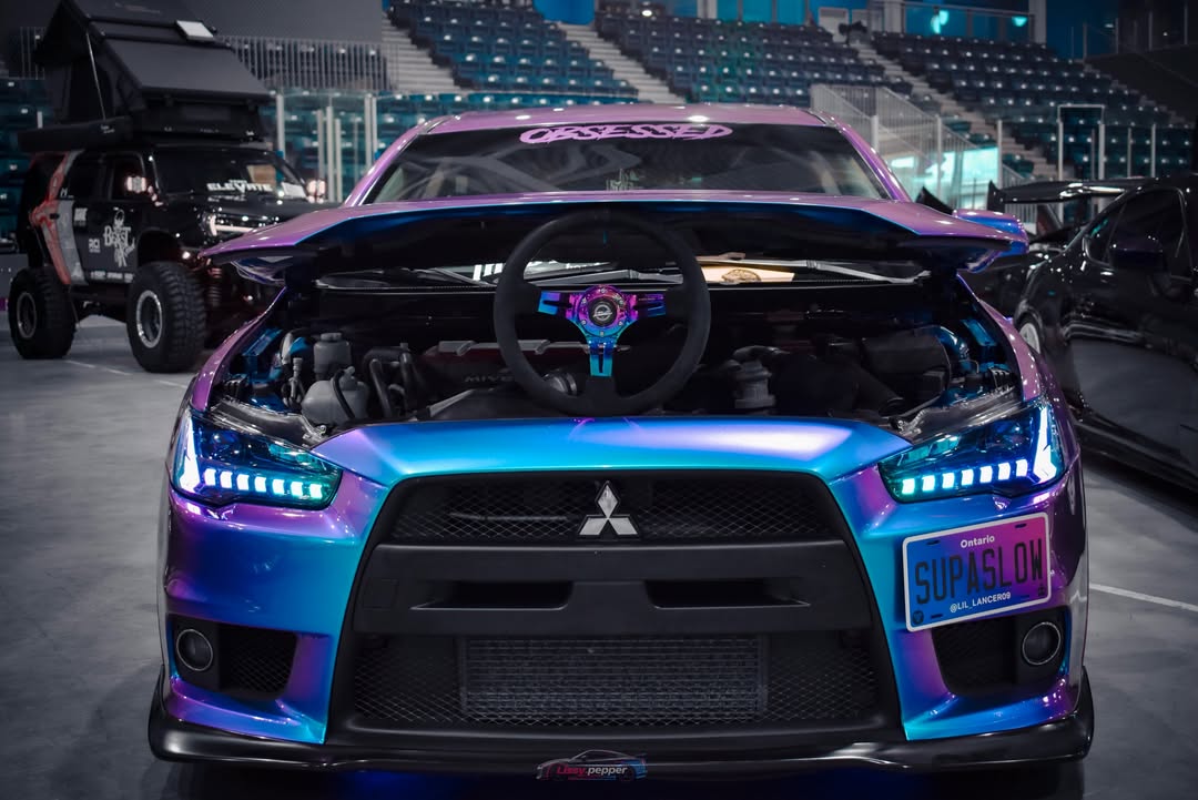 Gloss Chameleon Blue Purple Car Vinyl Wrap