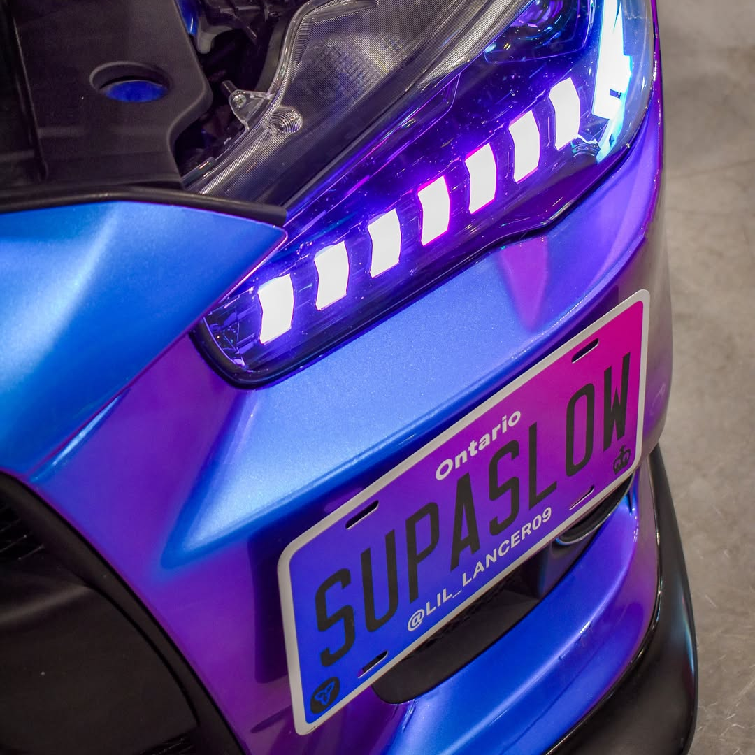 Gloss Chameleon Blue Purple Car Vinyl Wrap