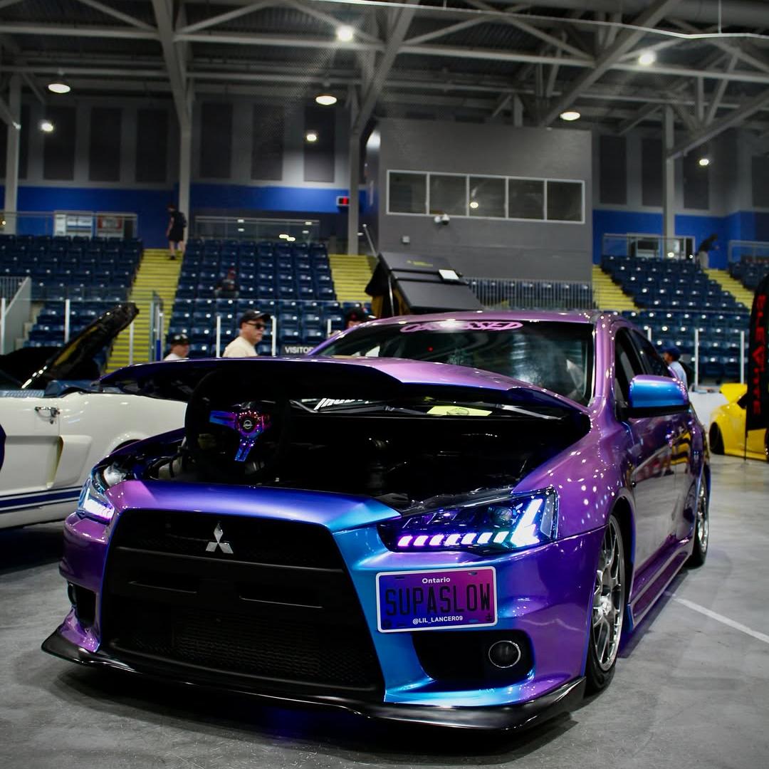 Gloss Chameleon Blue Purple Car Vinyl Wrap