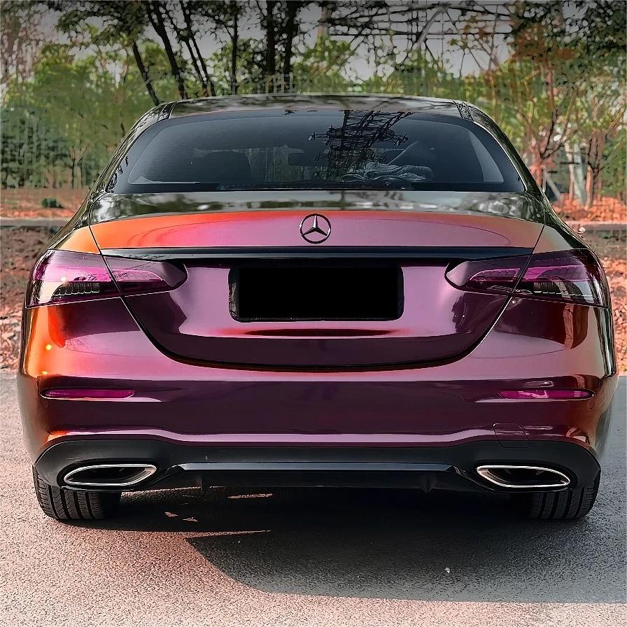 Gloss Chameleon Gold Red Car Vinyl Wrap| Glossy Sunrise Morning Glow Car Wrap