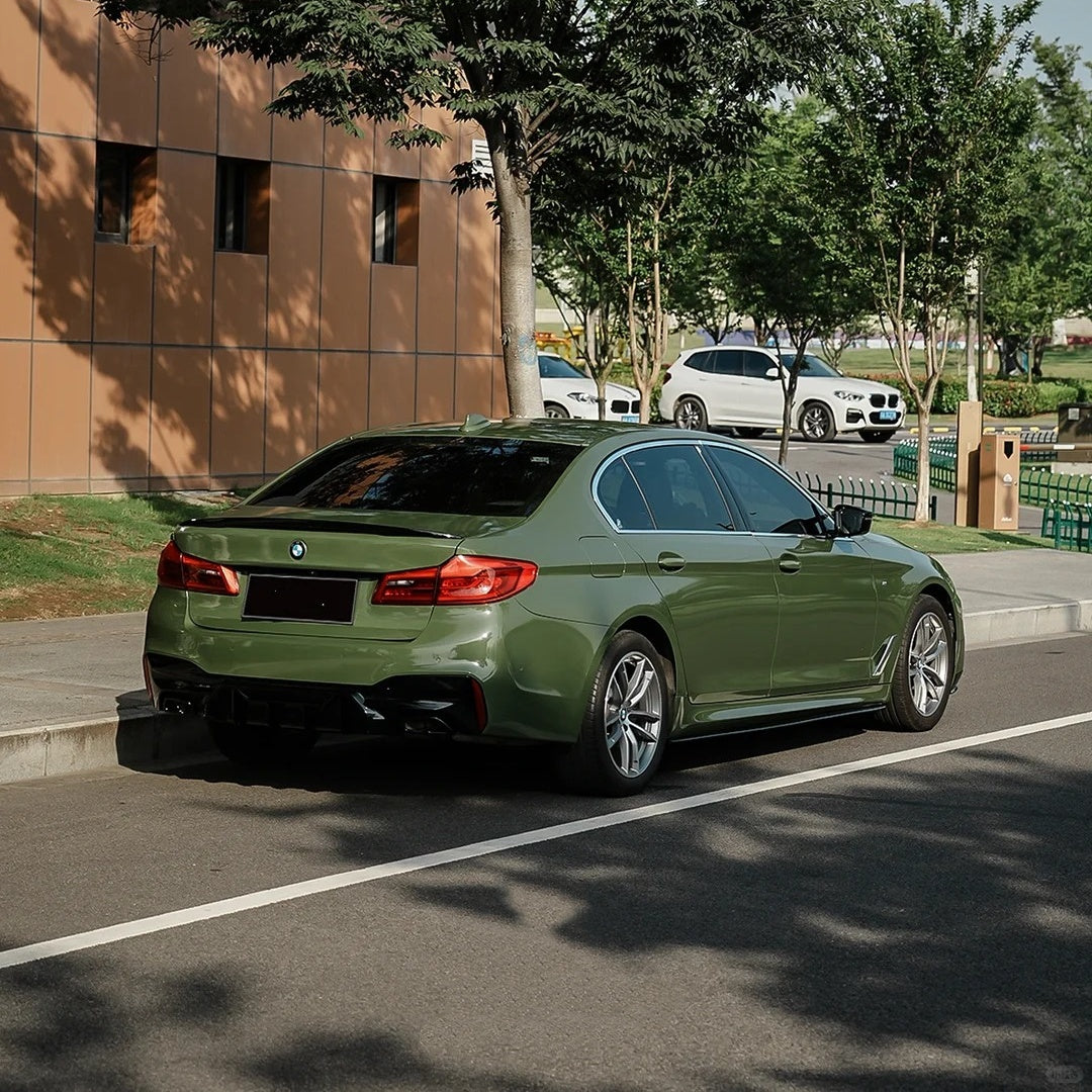 Gloss Crystal Army Green Car Vinyl Wrap PET