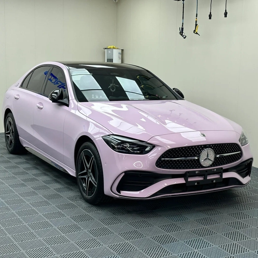 Gloss Crystal Lilac Purple Car Vinyl Wrap PET