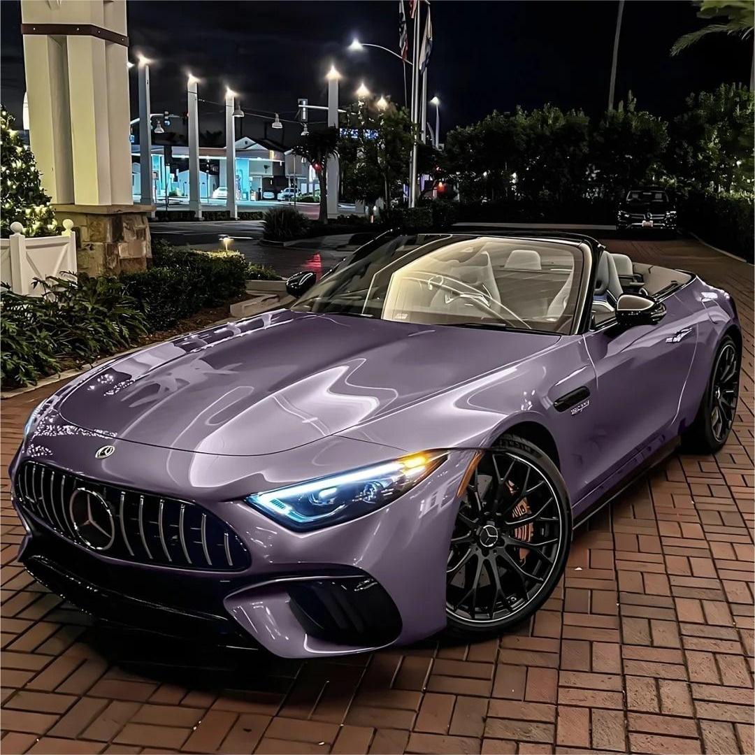 Gloss Crystal Midsummer Purple Car Vinyl Wrap PET