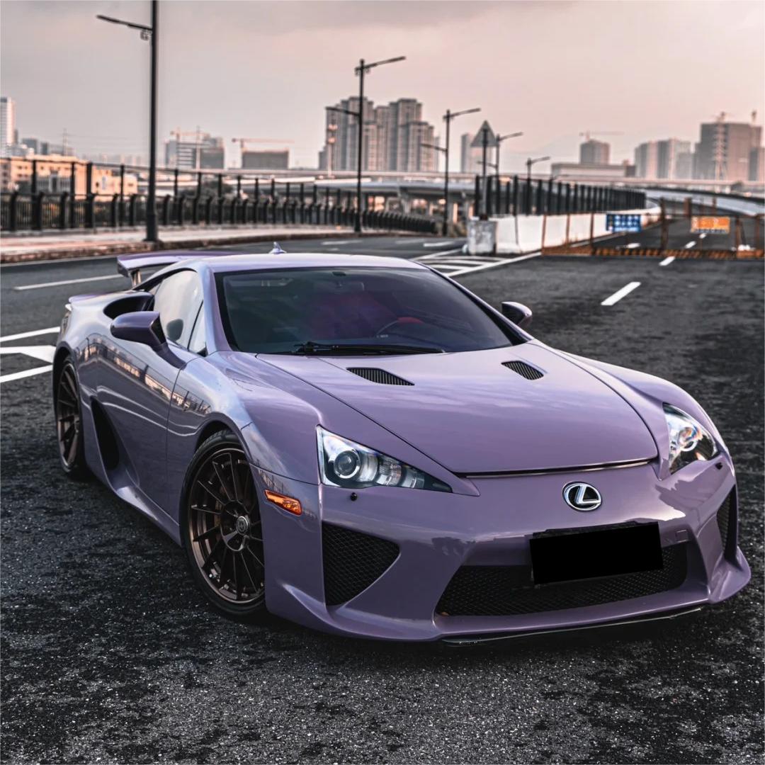 Gloss Crystal Negroni Purple Car Vinyl Wrap PET