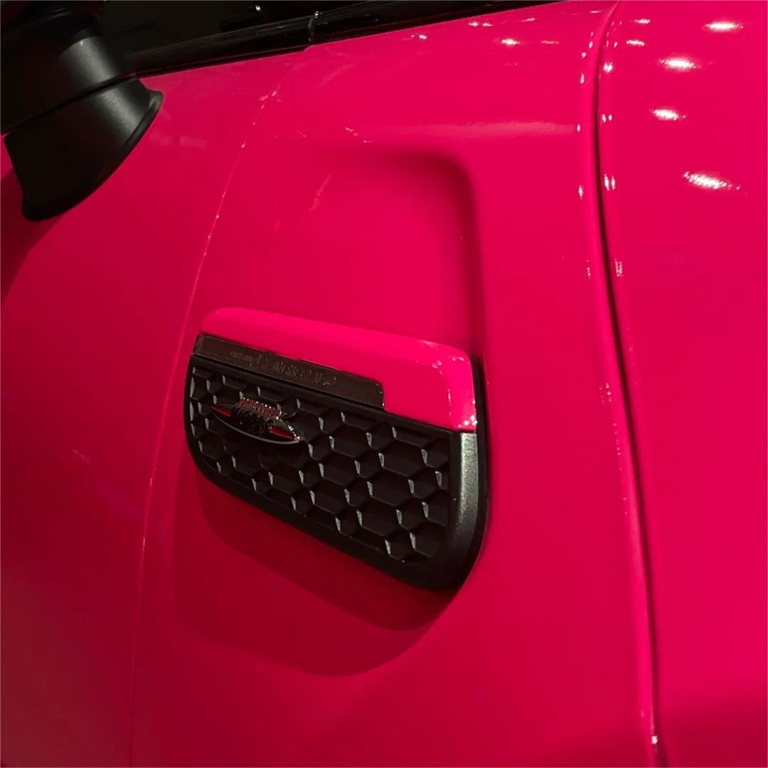 Gloss Fluorescent Pink Car Vinyl Wrap