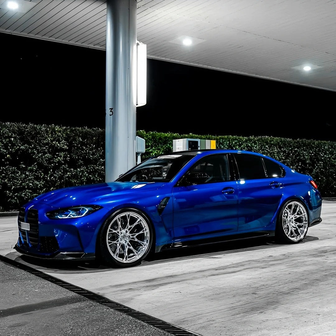 Gloss Klein Blue Car Vinyl Wrap PET