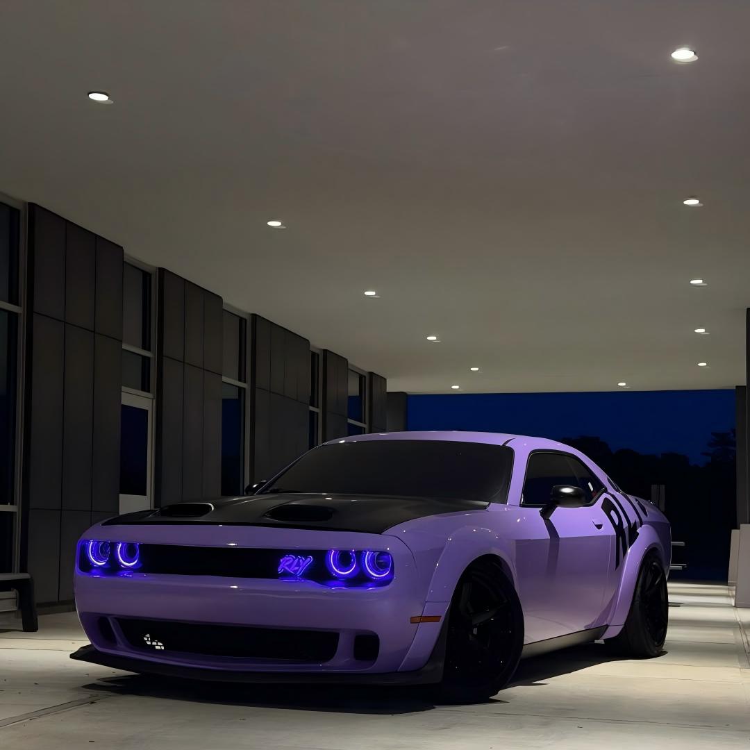 Gloss Macaron Lavender Purple Car Vinyl Wrap Tesla BMW PET