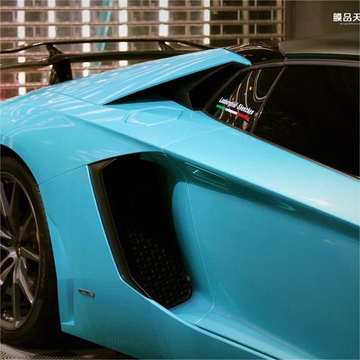 Gloss Metallic Ocean Blue Car Vinyl Wrap