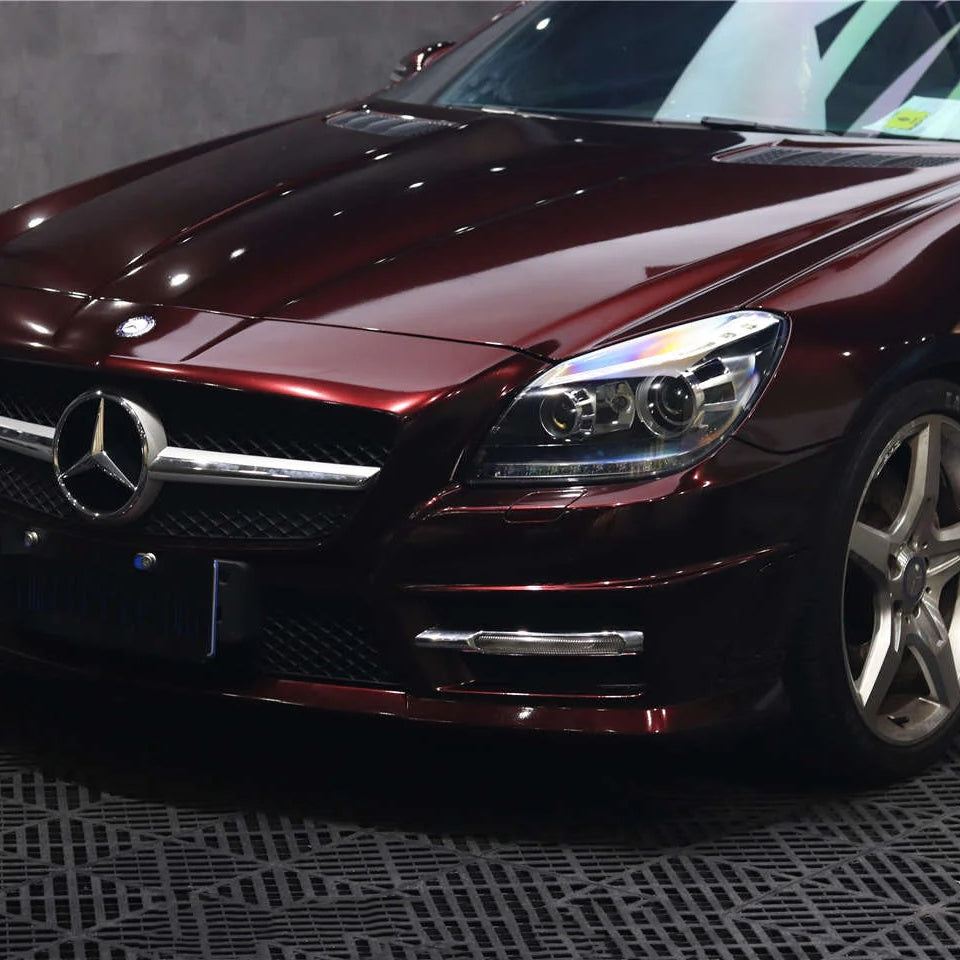 Gloss Metallic Black Rose Car Vinyl Wrap PET