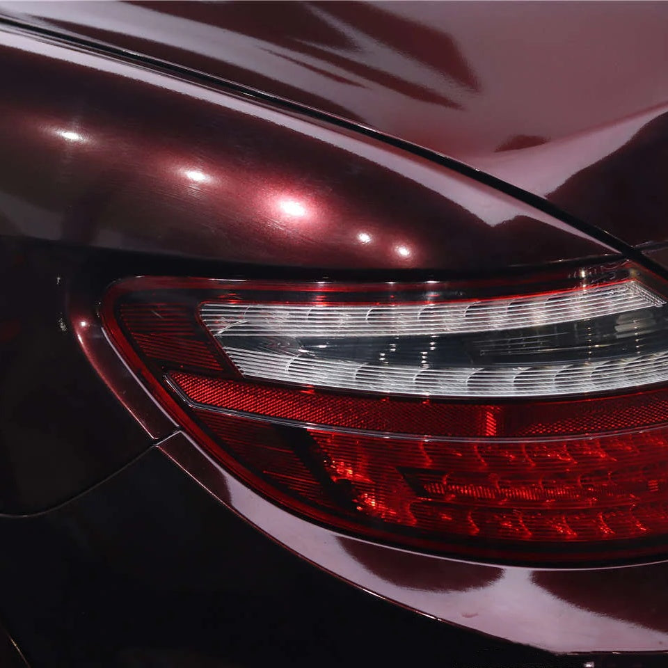 Gloss Metallic Black Rose Car Vinyl Wrap PET