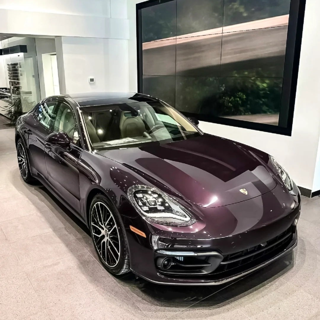 Gloss Metallic Eve Purple Car Vinyl Wrap PET