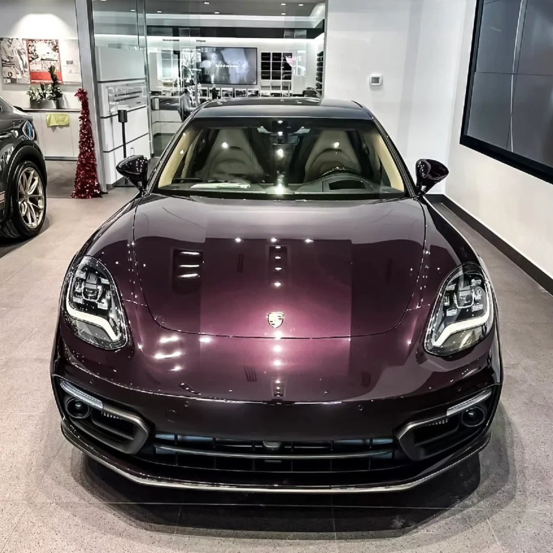 Gloss Metallic Eve Purple Car Vinyl Wrap PET