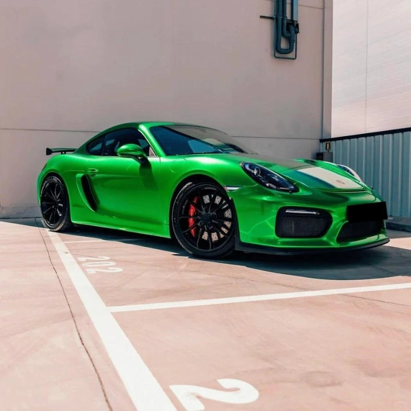 Gloss Metallic Flame Green Car Vinyl Wrap PET