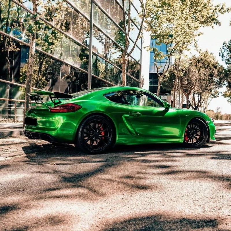Gloss Metallic Flame Green Car Vinyl Wrap PET