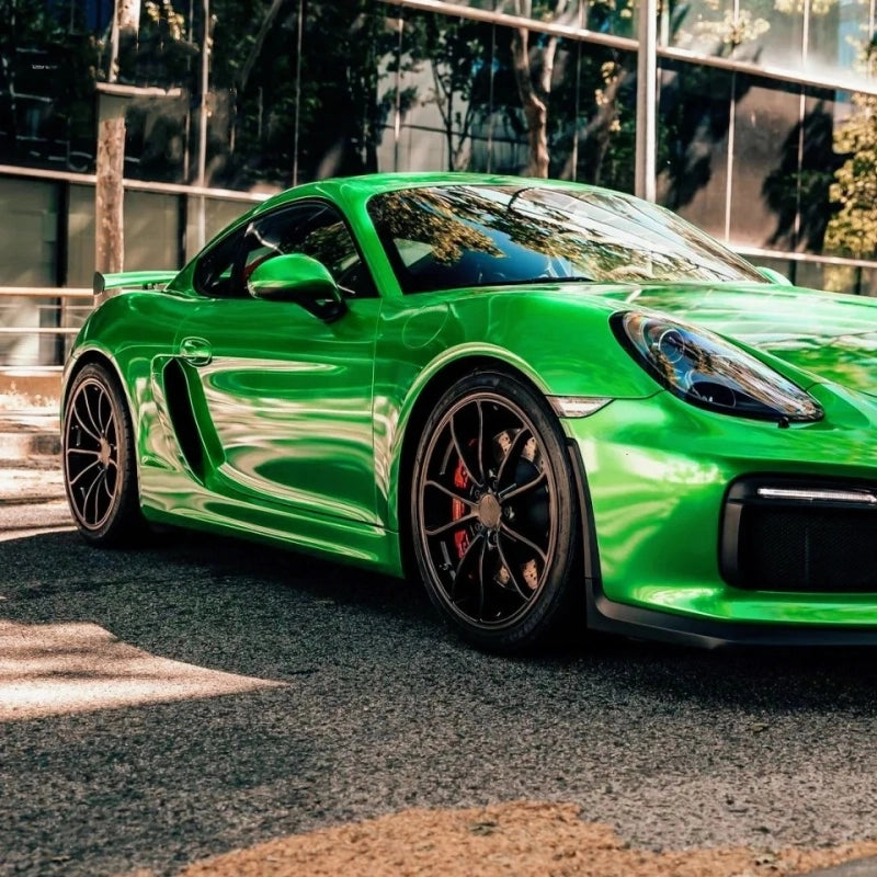 Gloss Metallic Flame Green Car Vinyl Wrap PET