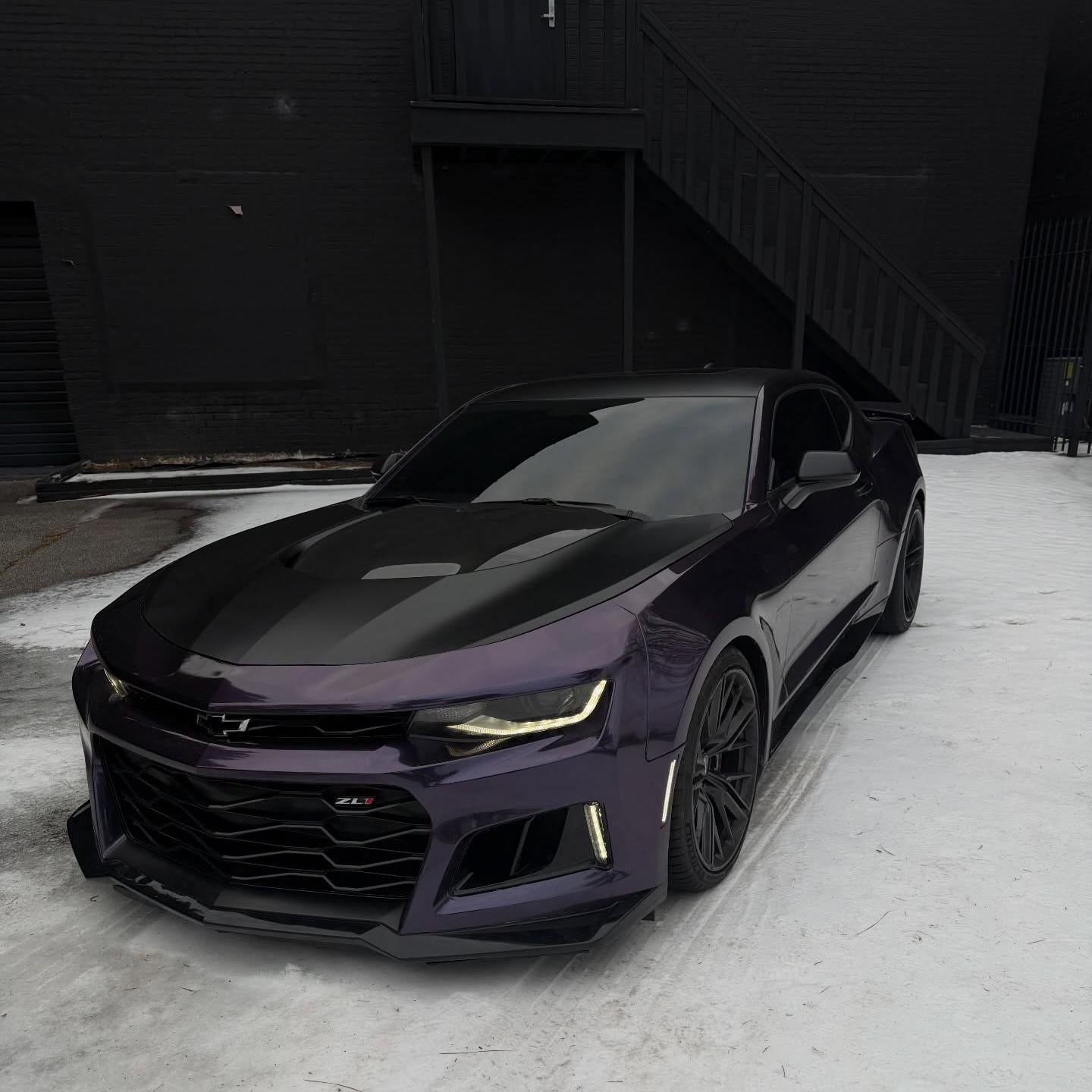 Gloss Metallic Galaxy Purple Car Vinyl Wrap PET