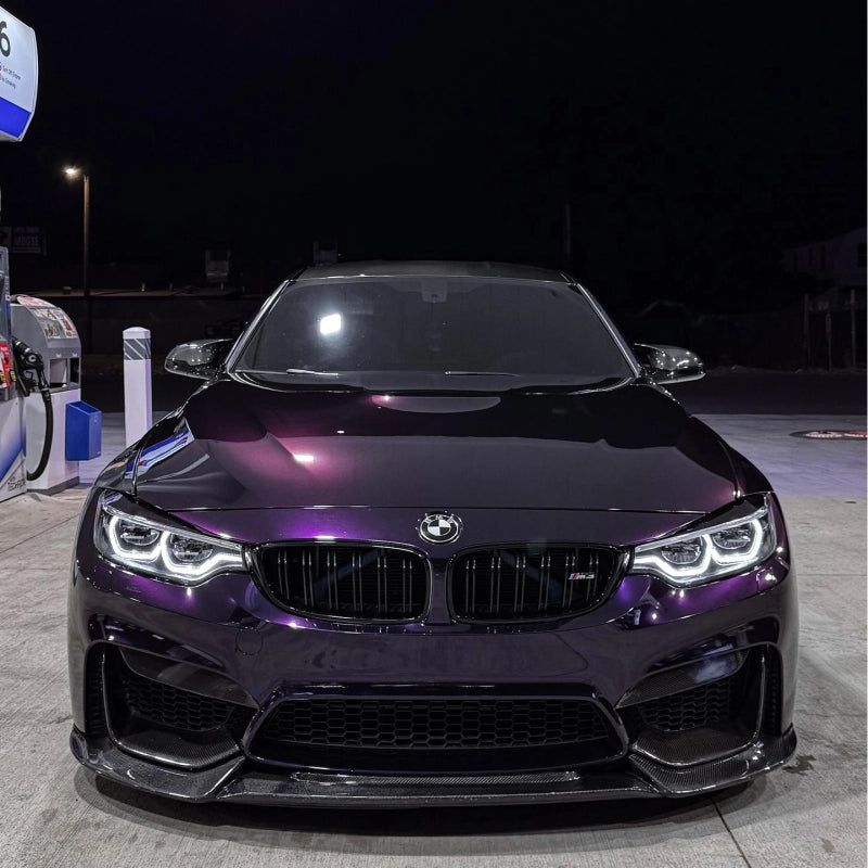 Gloss Metallic Ghost Midnight Purple Car Vinyl Wrap PET