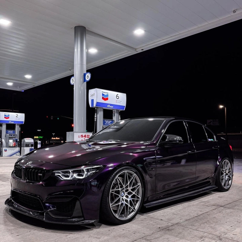 Gloss Metallic Ghost Midnight Purple Car Vinyl Wrap PET