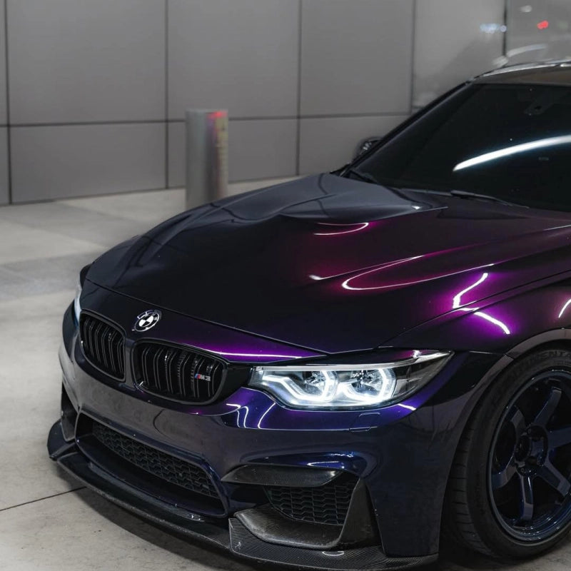 Gloss Metallic Ghost Midnight Purple Car Vinyl Wrap PET