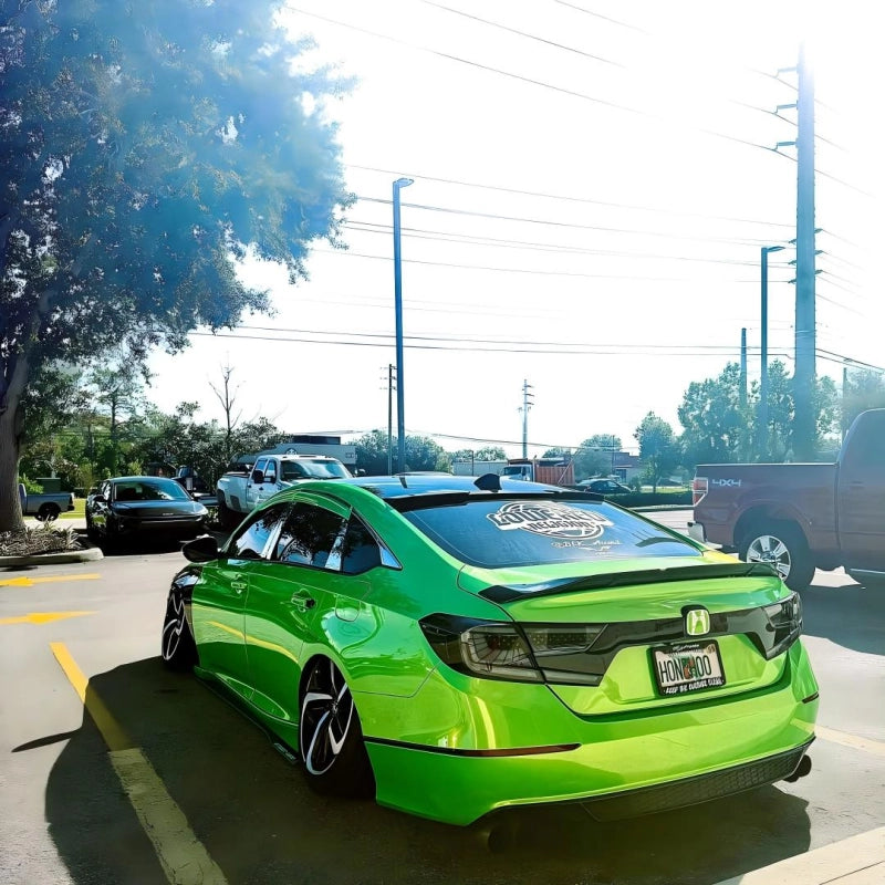 Gloss Metallic Gold Green Car Vinyl Wrap PET
