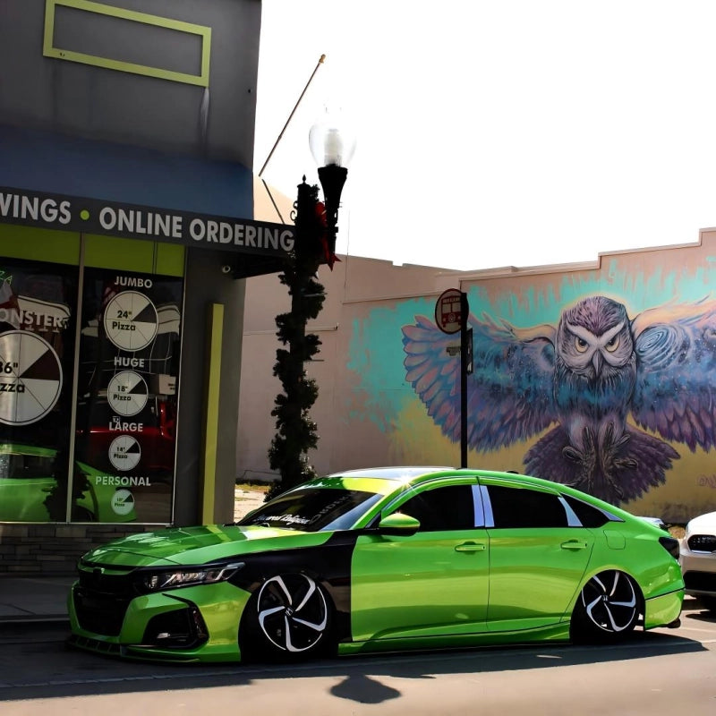 Gloss Metallic Gold Green Car Vinyl Wrap PET