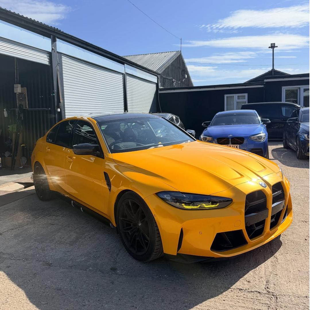 Gloss Metallic Golden Yellow Car Vinyl Wrap PET