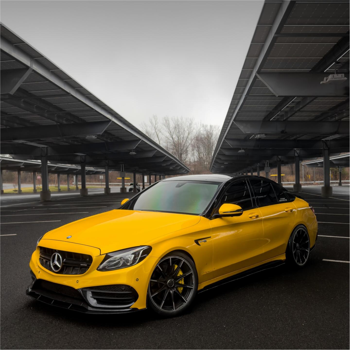 Gloss Metallic Golden Yellow Car Vinyl Wrap PET