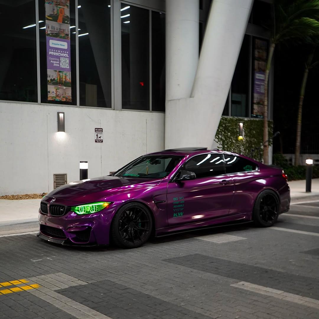 Gloss Metallic Grape Purple Car Vinyl Wrap PET