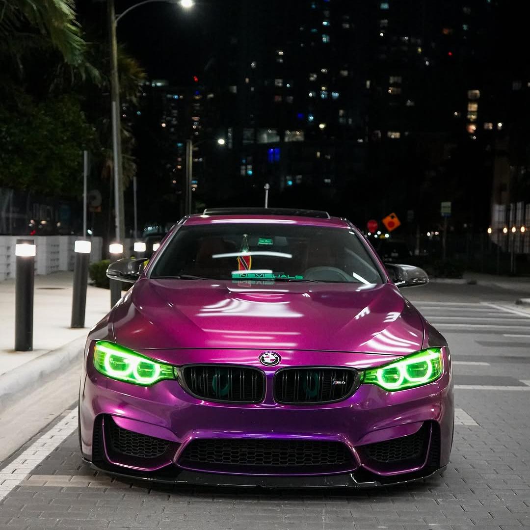 Gloss Metallic Grape Purple Car Vinyl Wrap PET