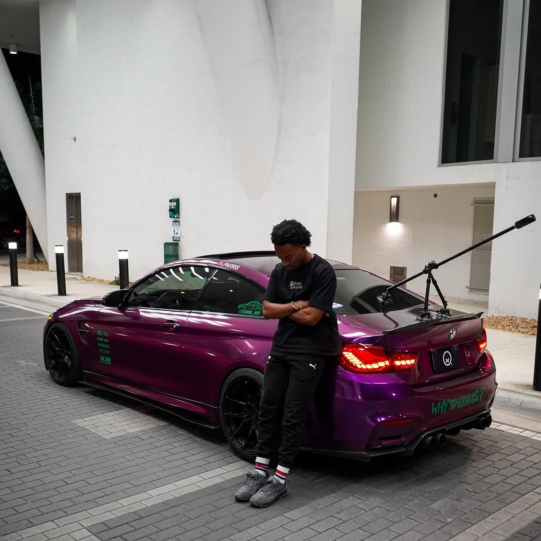 Gloss Metallic Grape Purple Car Vinyl Wrap PET