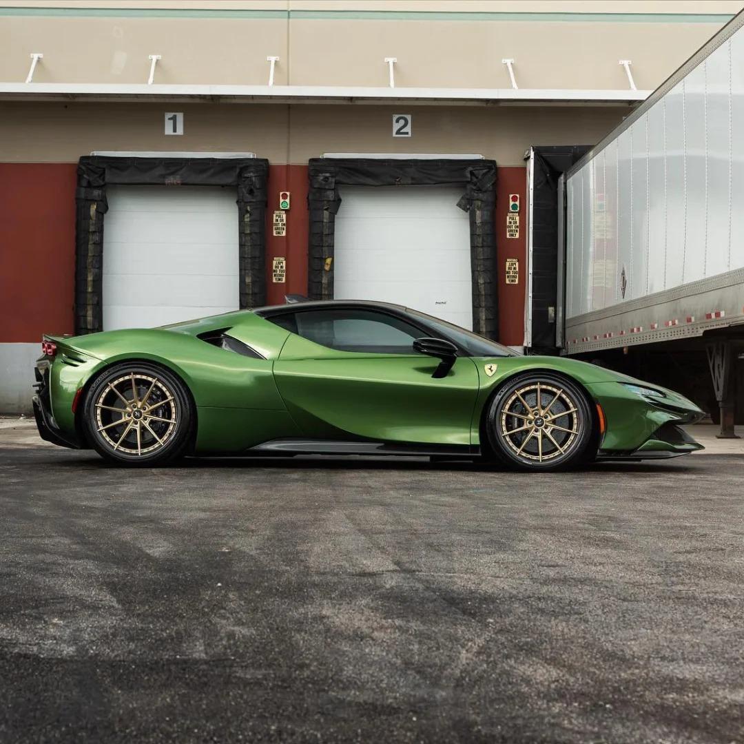 Gloss Metallic Mamba Green Car Vinyl Wrap PET