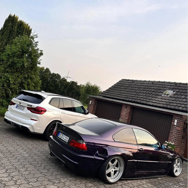Gloss Metallic Midnight Purple Car Vinyl Wrap BMW PET