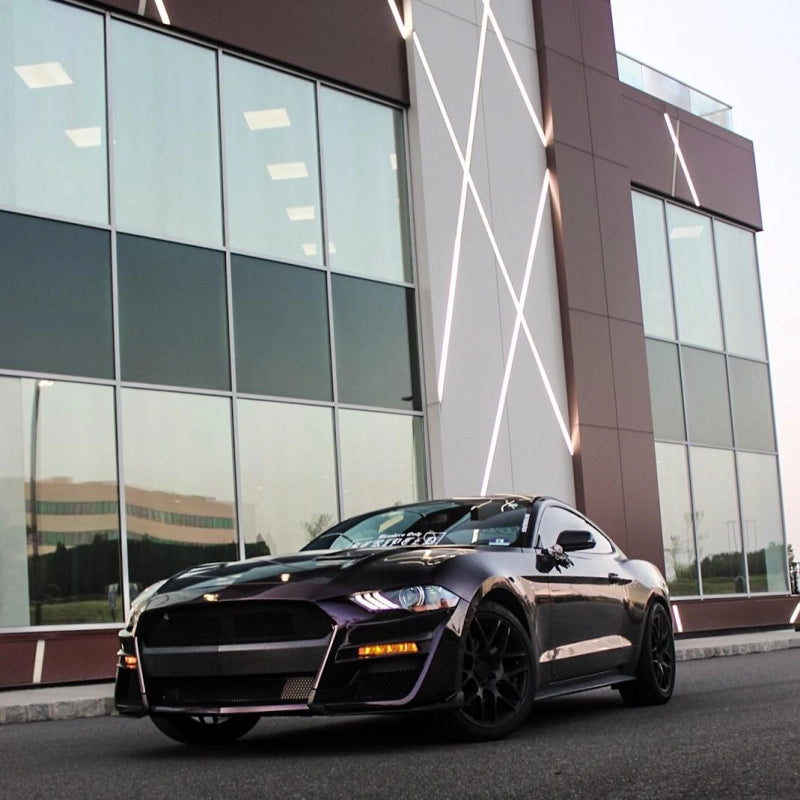 Gloss Metallic Midnight Purple Car Vinyl Wrap BMW PET