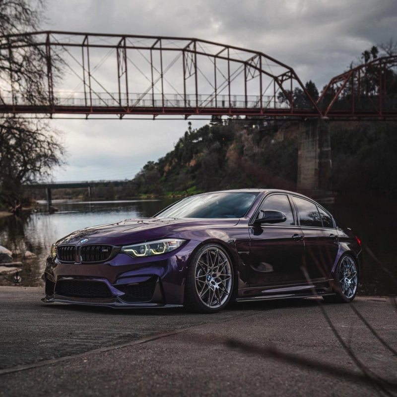 Gloss Metallic Midnight Purple Car Vinyl Wrap BMW PET