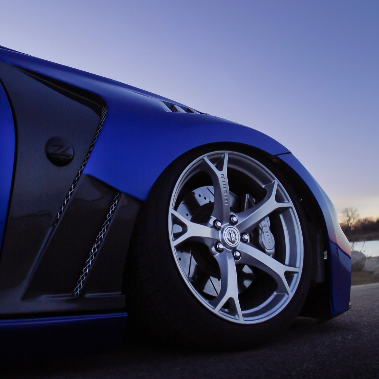 Gloss Metallic Ocean Deep Blue Car Vinyl Wrap PET