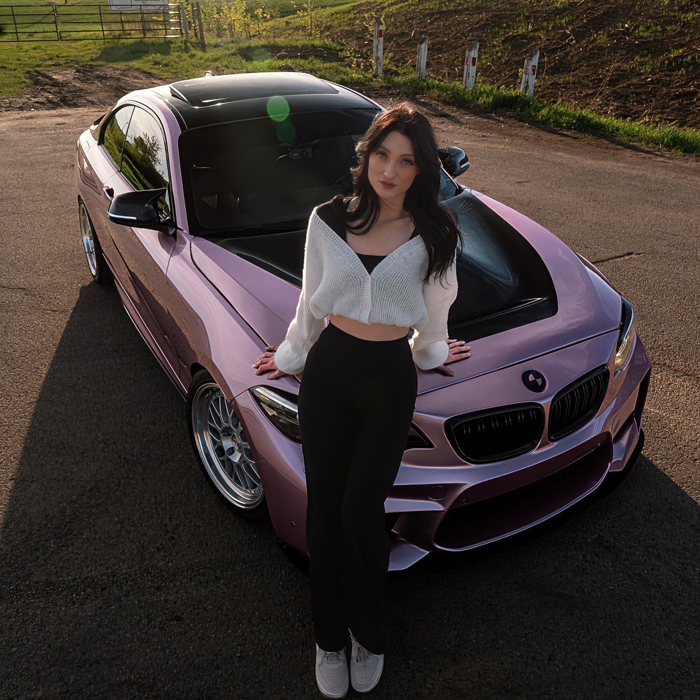 Gloss Metallic Passion Pink Car Vinyl Wrap PET