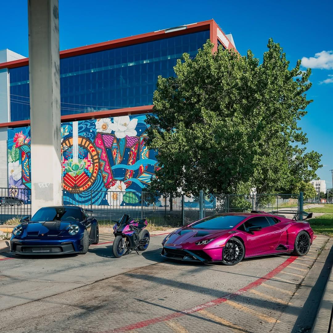 Gloss Metallic Passionate Purple Car Vinyl Wrap PET (U.S )