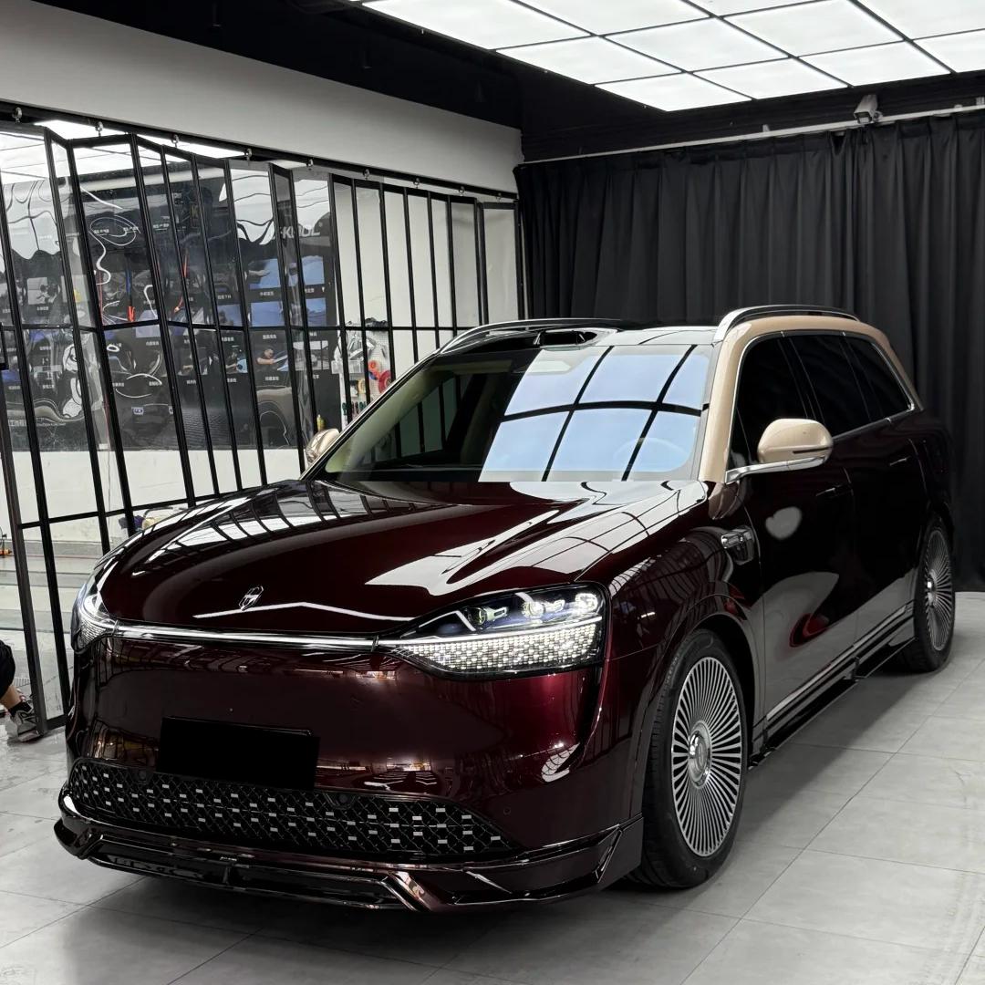 Gloss Metallic Plum Red Car Vinyl Wrap PET