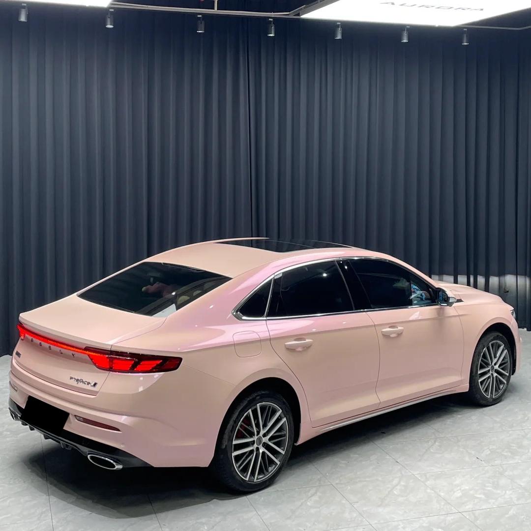Gloss Metallic Purple Pink Car Vinyl Wrap PET
