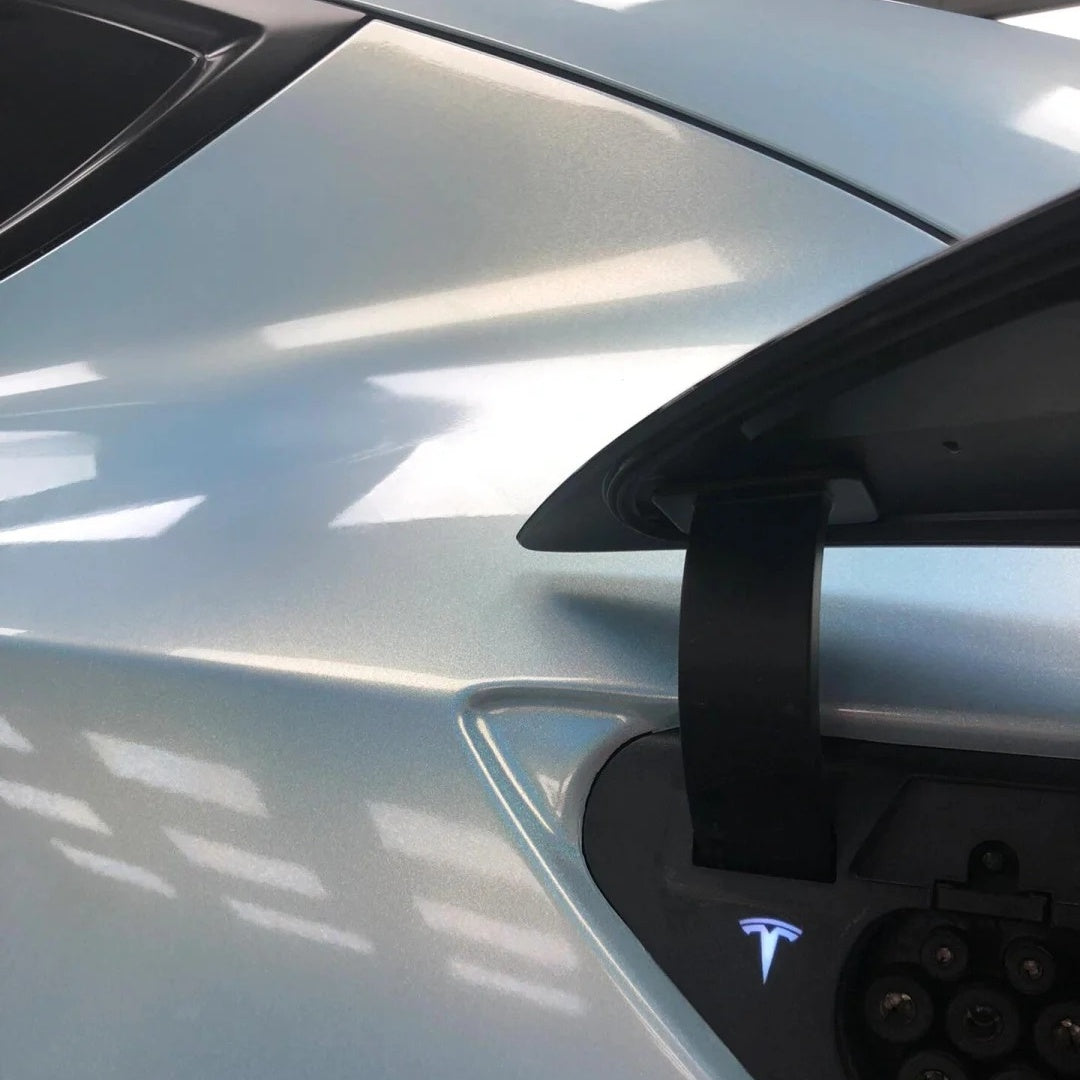 Gloss Metallic Rainbow Laser Ice Blue Car Vinyl Wrap PET