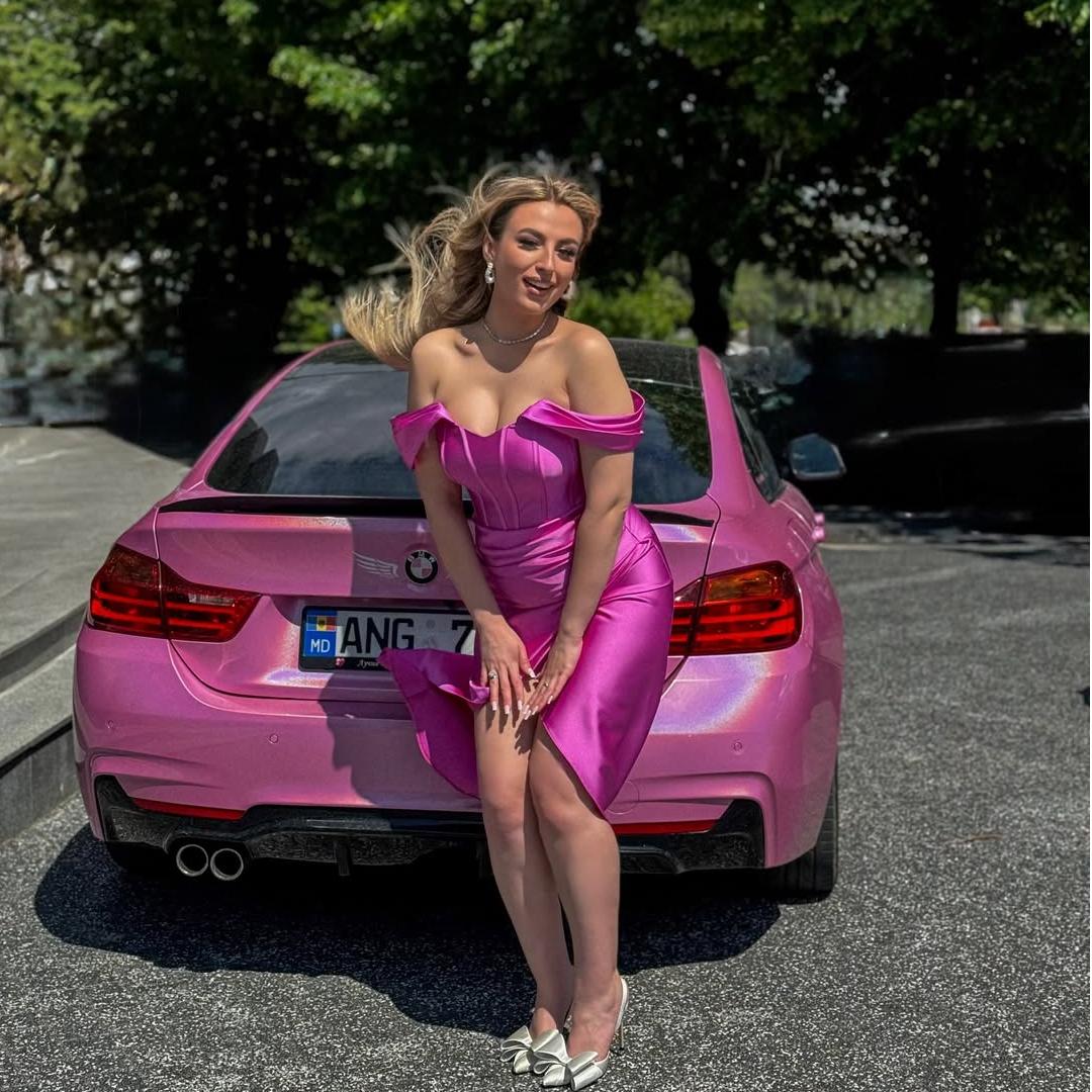 Gloss Metallic Rainbow Laser Pink Car Vinyl Wrap PET