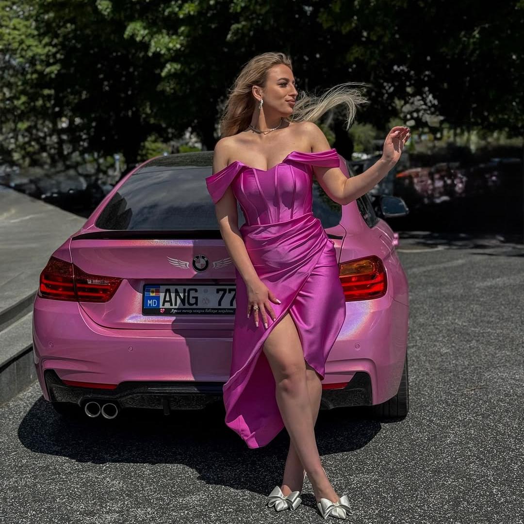 Gloss Metallic Rainbow Laser Pink Car Vinyl Wrap PET