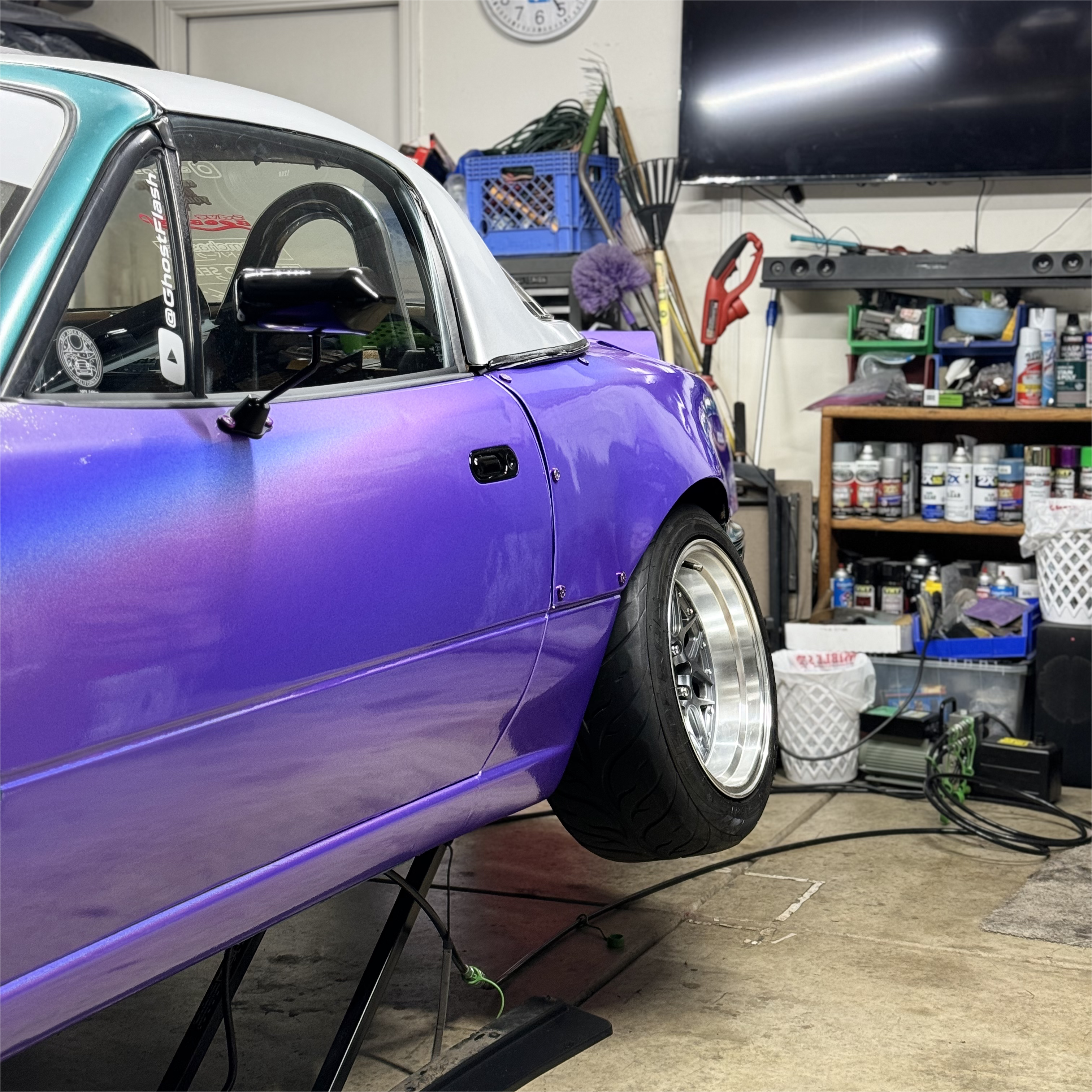 Gloss Metallic Rainbow Laser Purple Light Purple Car Vinyl Wrap