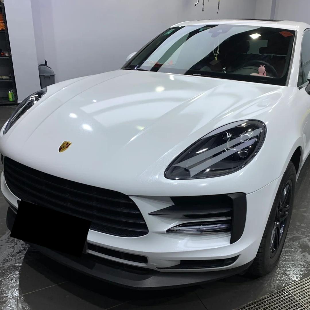 Gloss Metallic Sparkle Glitter White Car Vinyl Wrap Sale
