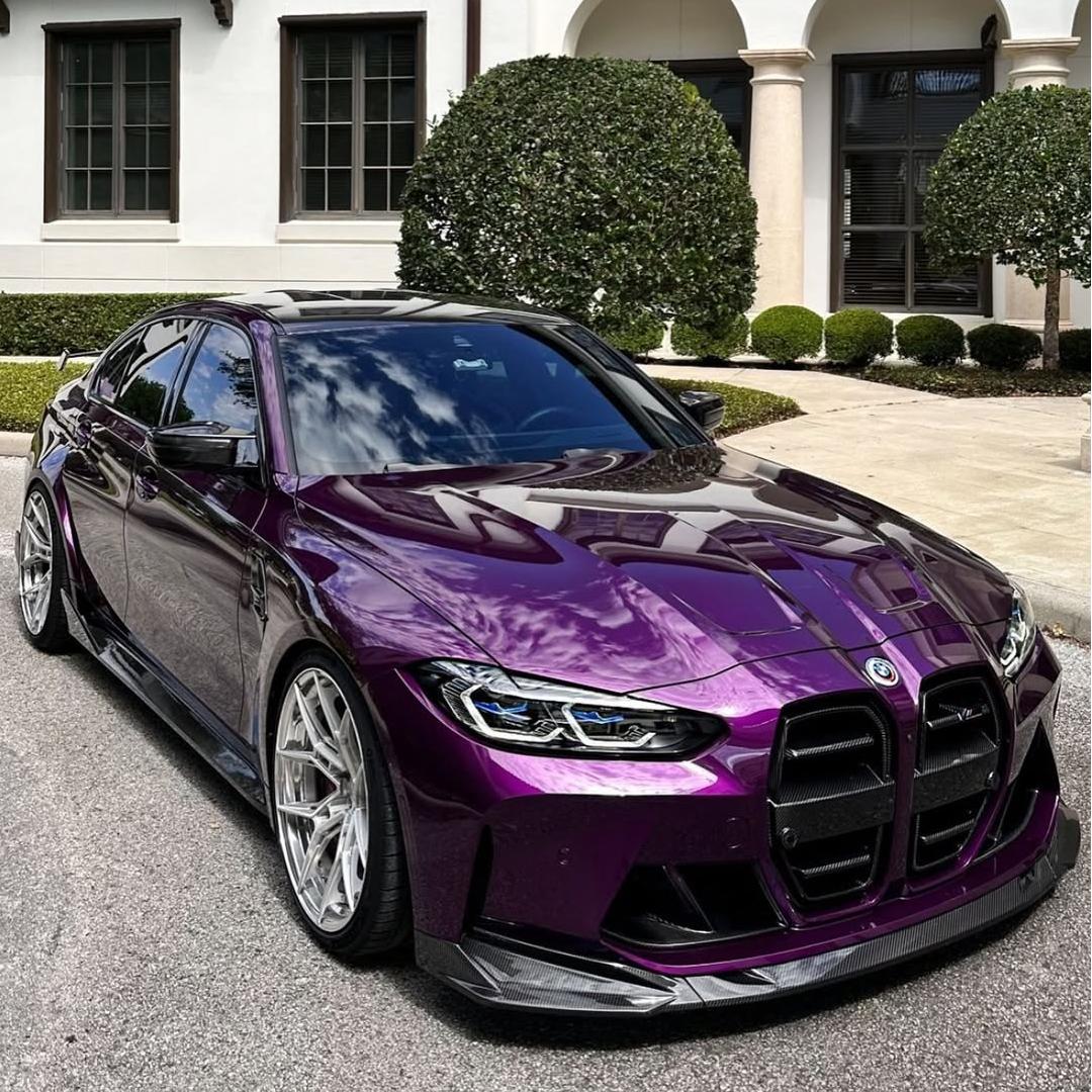 Gloss Metallic Twilight Purple Car Vinyl Wrap PET