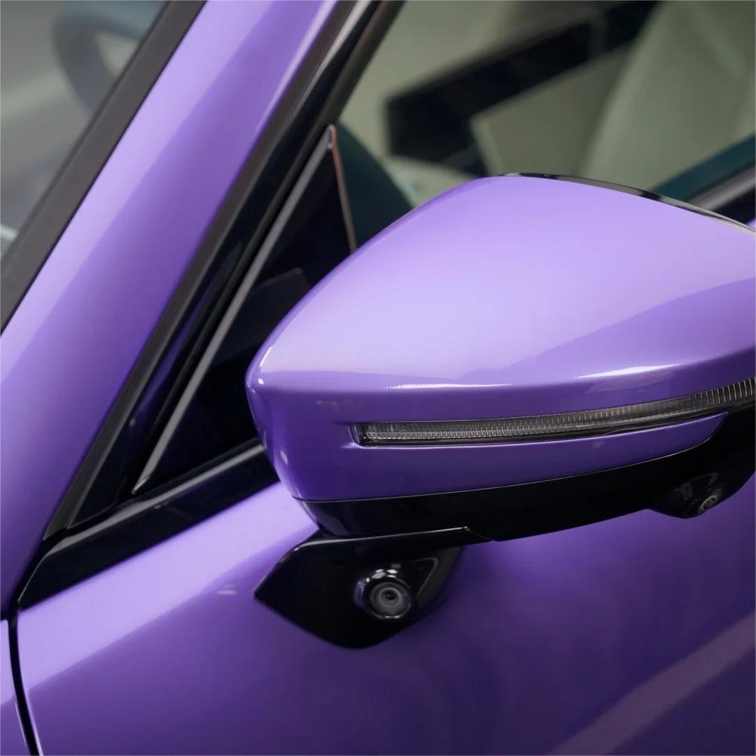 Gloss Metallic Viola Purple Car Vinyl Wrap PET