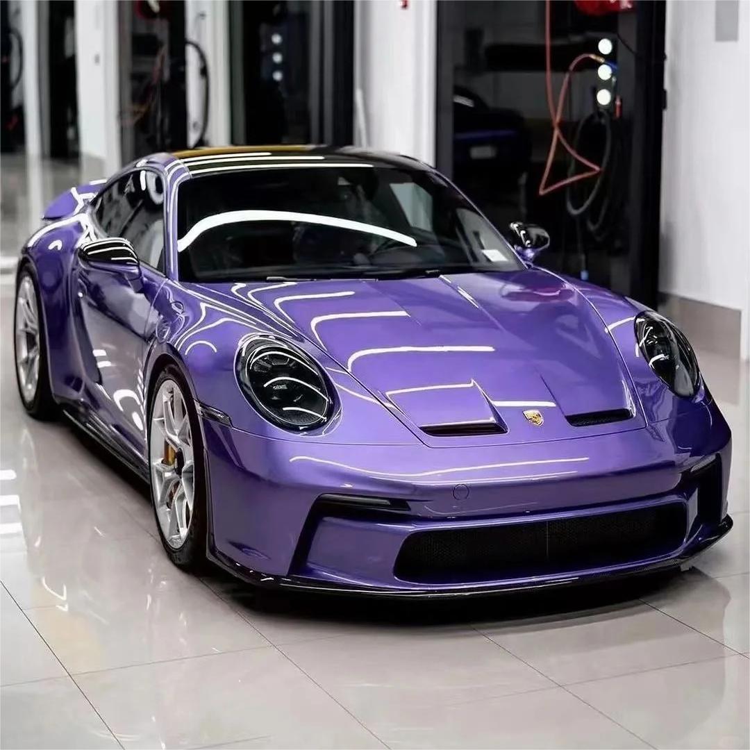 Gloss Metallic Viola Purple Car Vinyl Wrap PET